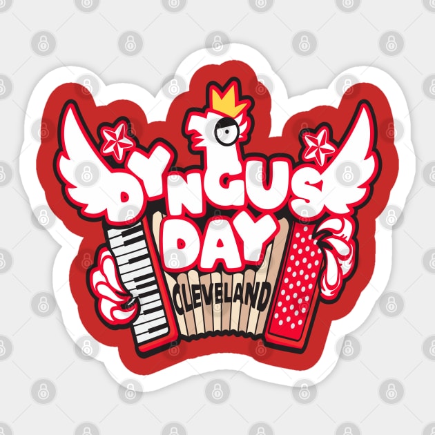 Dyngus Day Cleveland Sticker by DeepDiveThreads